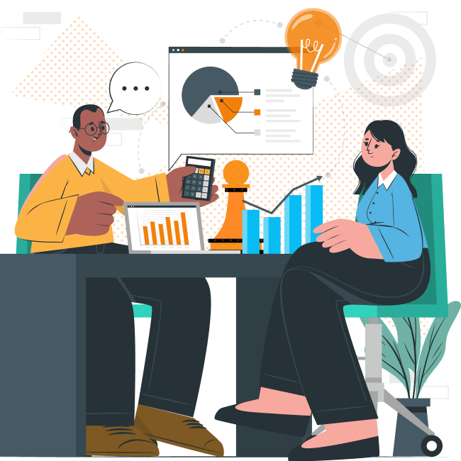 Skyper consultants collaborating on an enterprise project